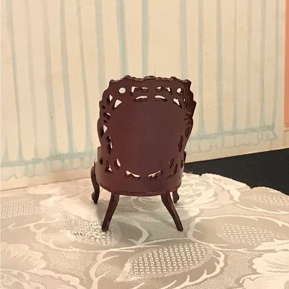 Dollhouse Miniature Victorian Belter style Side Chair 1:12 Scale - Picture 2 of 7